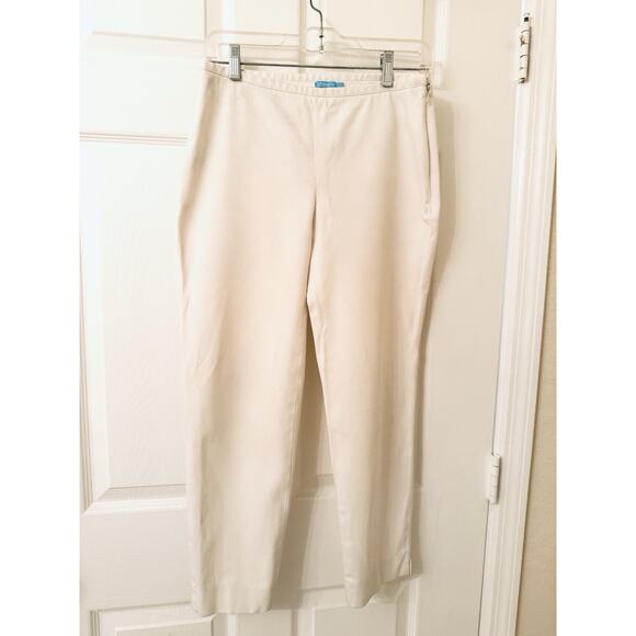 J. McLaughlin Pants - J McLaughlin Pants Womens size 2 Ivory Ankle Side Zip